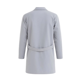 Unisex İş Önlüğü Düğmeli Gri