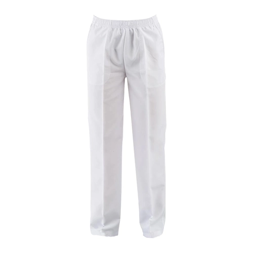 Lastikli Aşçı Pantolon Beyaz
